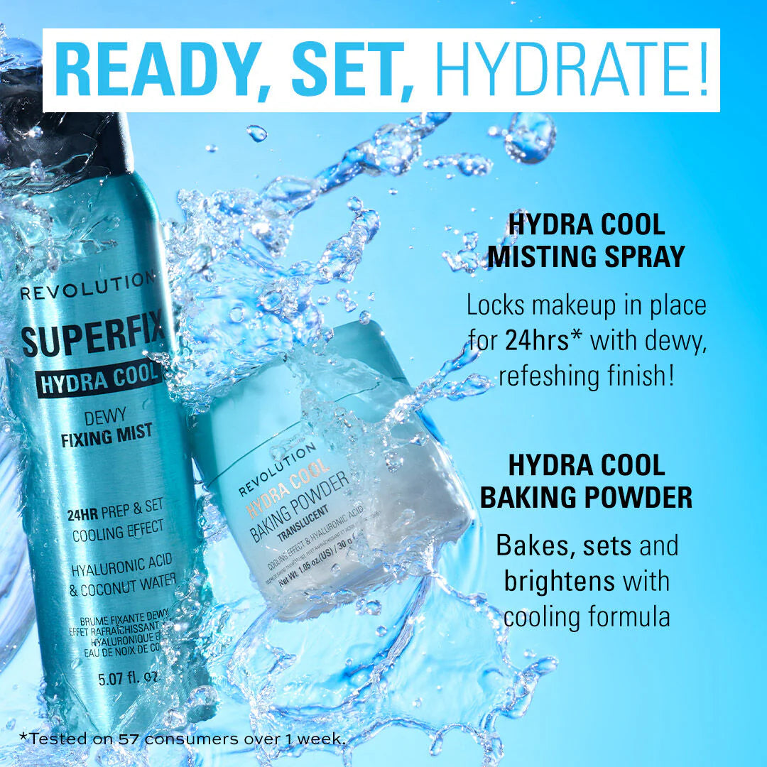 Revolution Hydra Cool Cooling Loose Baking Powder 4pc Set + 1 Full Size Product Worth 25% Value Free