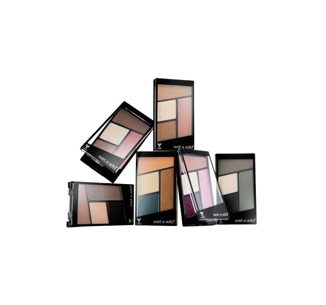 Wet N Wild Color Icon Eyeshadow Quad - Silent Treatment 4pc Set + 1 Full Size Product Worth 25% Value Free