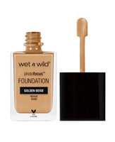 Wet N Wild Photo Focus Foundation - Golden Beige 4pc Set + 1 Full Size Product Worth 25% Value Free