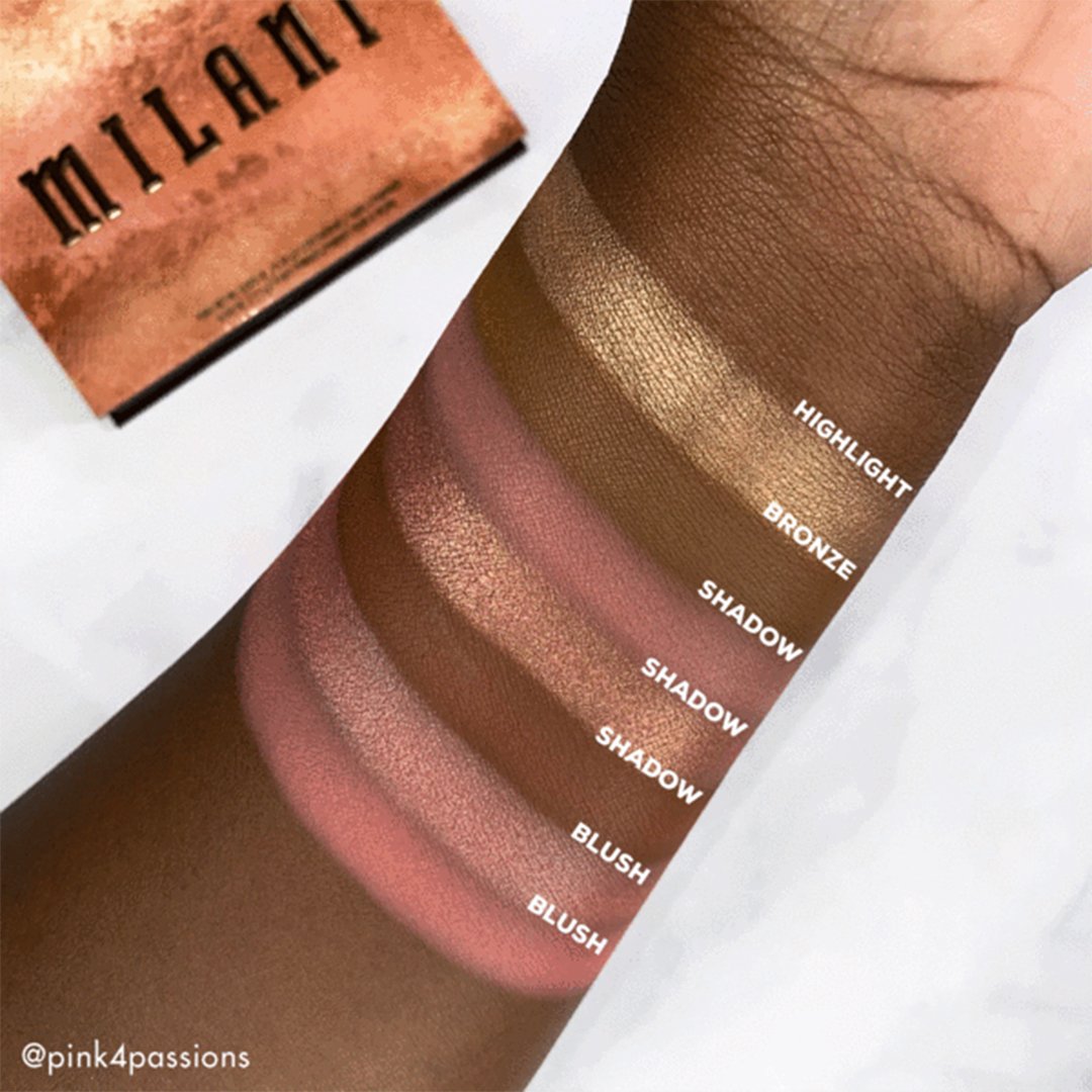 Milani All-Inclusive Eye, Cheek & Face Palette - Light to Medium  4pc Set + 1 Full Size Product Worth 25% Value Free