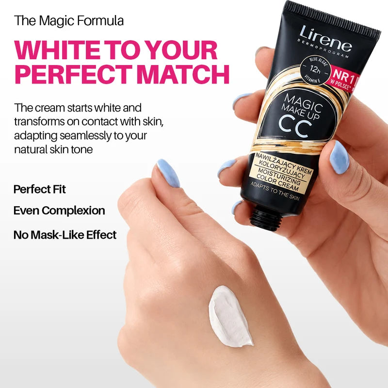 Lirene Make Up CC Moisturizing Cream 4pc Set + 1 Full Size Product Worth 25% Value Free