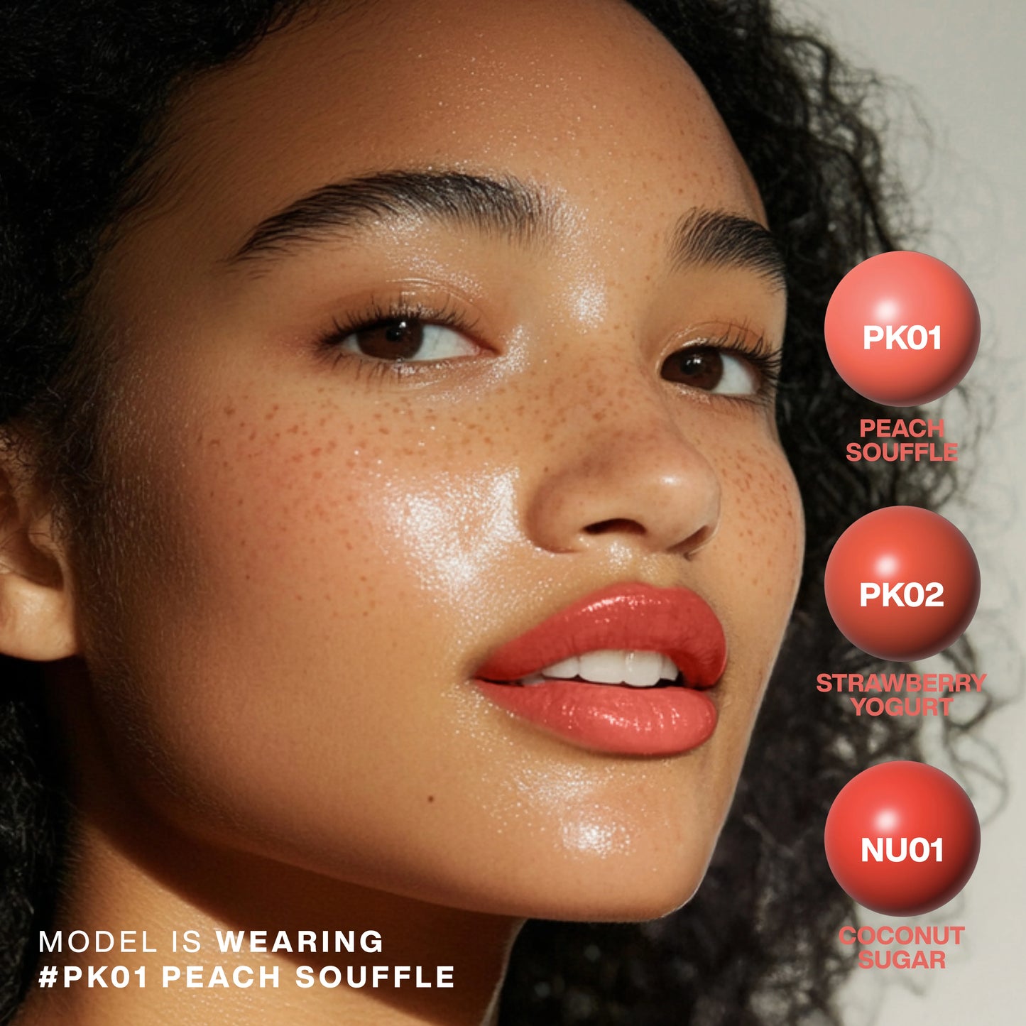 Focallure Watery Lip Balm-PK01 Peach Souffle 4pc Set + 1 Full Size Product Worth 25% Value Free