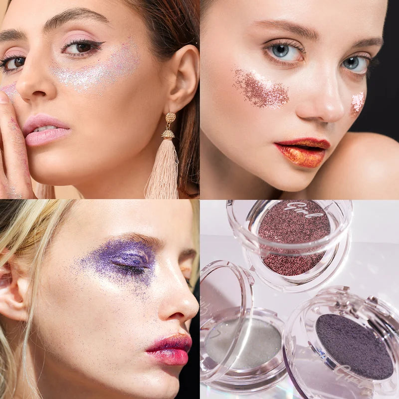 L.A.Girl Beau|Phoria 3Pc Glitter Topper Gift Set 4pc Set + 1 Full Size Product Worth 25% Value Free