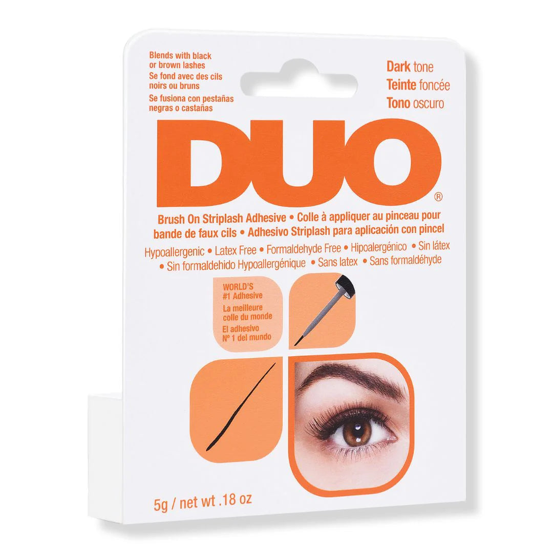 DUO Brush-On Striplash Adhesive, Dark 4pc Set + 1 Full Size Product Worth 25% Value Free
