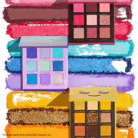 Makeup Revolution X Fortnite Cuddle Team Leader 9 Pan Shadow Palette 4pc Set + 1 Full Size Product Worth 25% Value Free