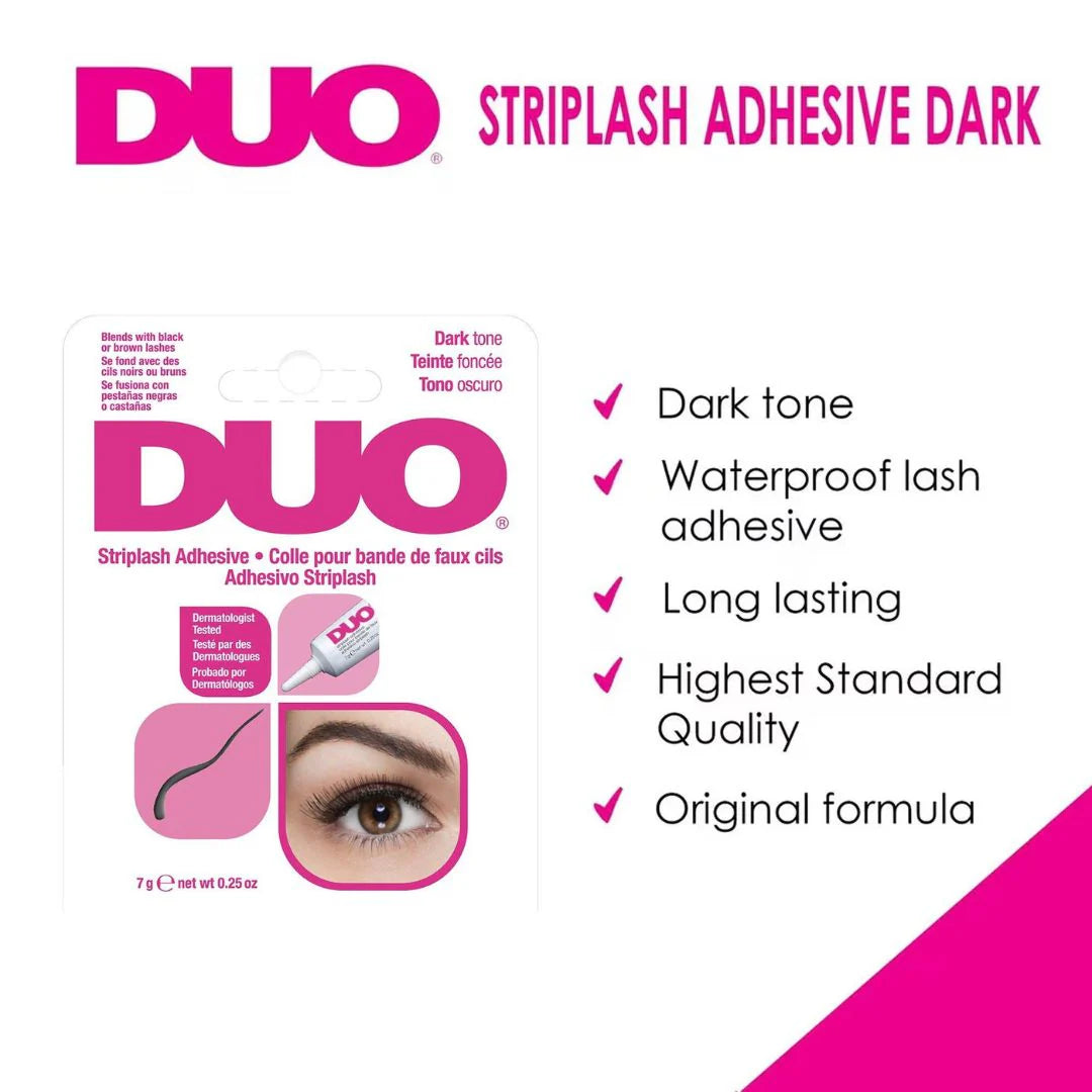 DUO Striplash Adhesive, Dark 4pc Set + 1 Full Size Product Worth 25% Value Free
