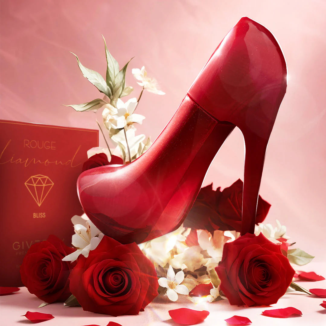 Giverny Rouge Diamond Eau De Parfum 100ml 4pc Set + 1 Full Size Product Worth 25% Value Free
