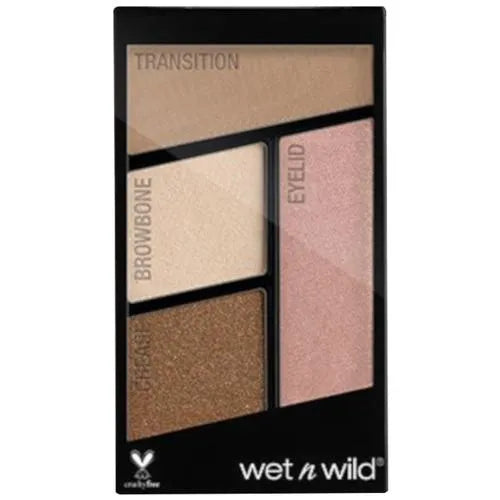 Wet N Wild Color Icon Eyeshadow Quad - Walking On Eggshell 4pc Set + 1 Full Size Product Worth 25% Value Free
