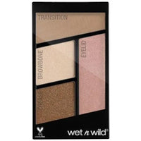 Wet N Wild Color Icon Eyeshadow Quad - Walking On Eggshell 4pc Set + 1 Full Size Product Worth 25% Value Free