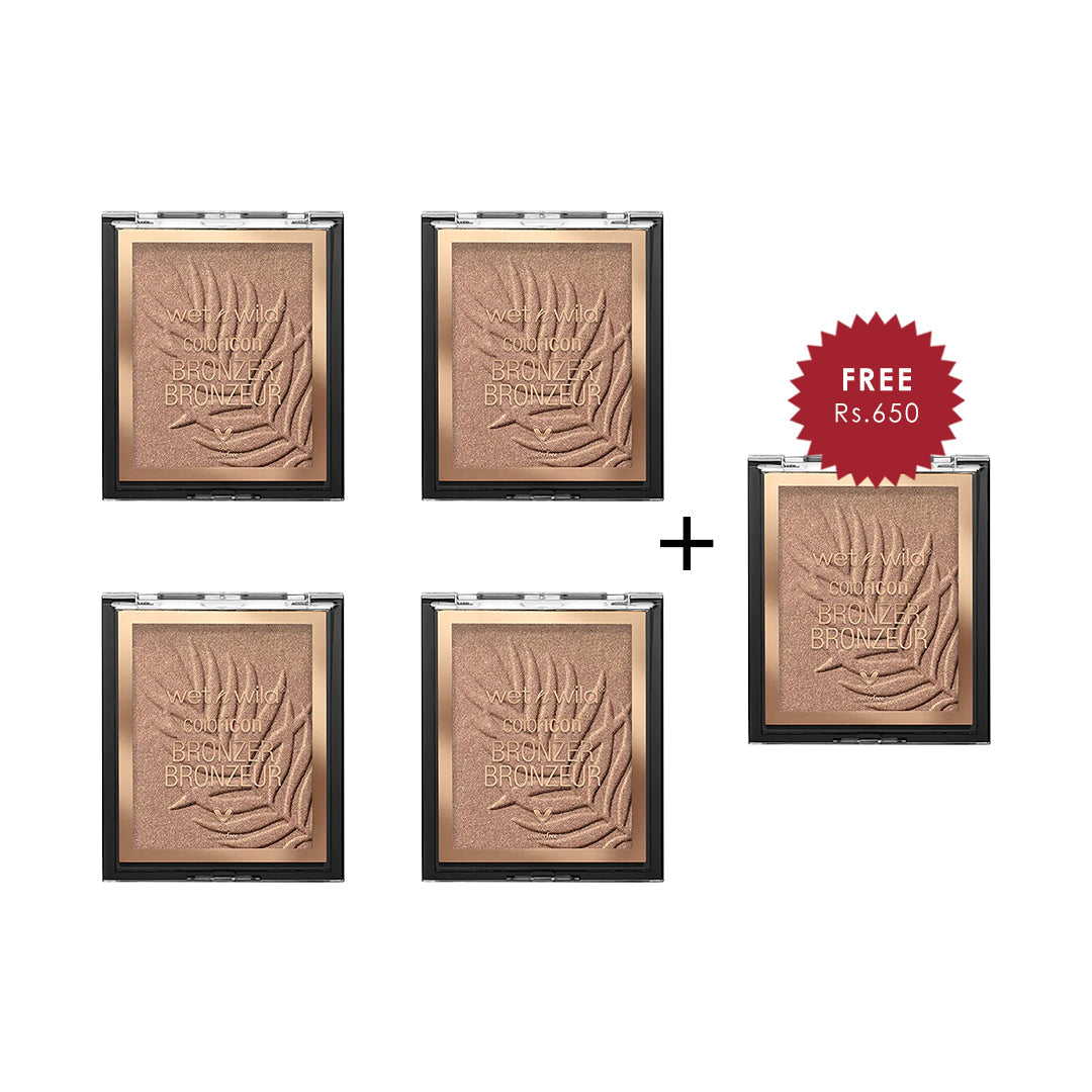 Wet N Wild Color Icon Bronzer - Palm Beach Ready 4pc Set + 1 Full Size Product Worth 25% Value Free