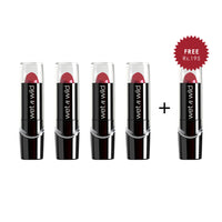Wet N Wild Silk Finish Lipstick - Blushing Bali 4pc Set + 1 Full Size Product Worth 25% Value Free