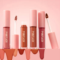 Pinkflash Melting Matte Lipcream-N04# Flamingos 4pc Set + 1 Full Size Product Worth 25% Value Free