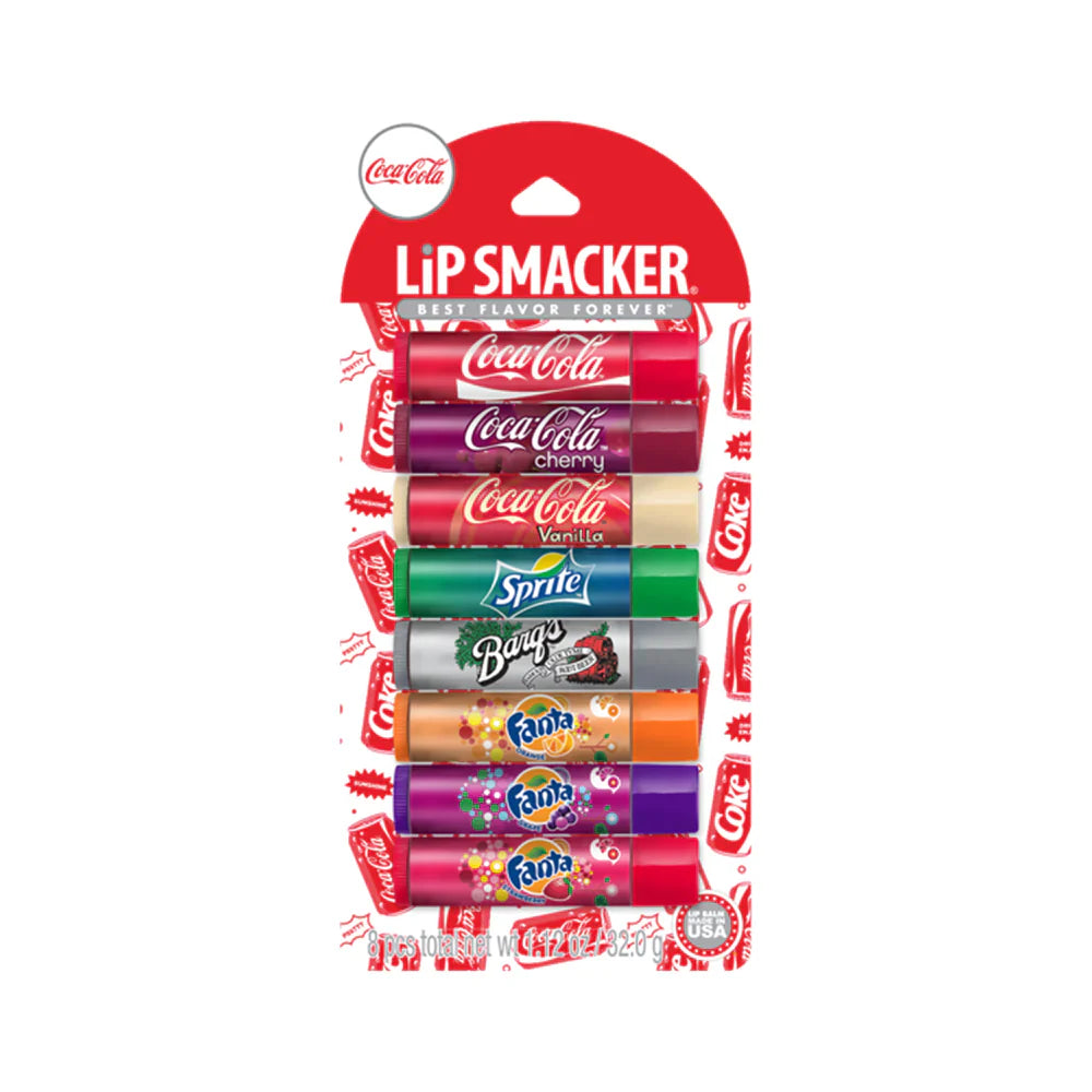 Coca-Cola Lip Balm Party Pack 8Pcs 4pc Set + 1 Full Size Product Worth 25% Value Free