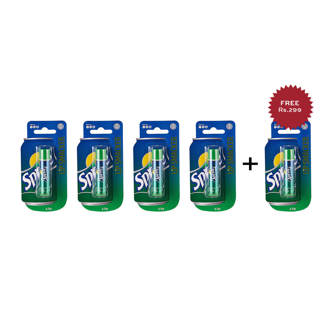 Lip Smacker Coca Cola Lip Balm Sprite  4pc Set + 1 Full Size Product Worth 25% Value Free