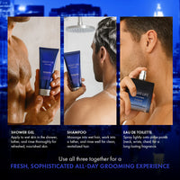 Insignia Night Life Exclusive Collection 3-Piece Gift Set – Eau De Toilette, Shower Gel & Shampoo 100ml Each 4pc Set + 1 Full Size Product Worth 25% Value Free