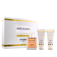 Insignia Miss Koko 3-Piece Gift Set – Eau De Parfum + Shower Gel + Body Lotion 100ml Each 4pc Set + 1 Full Size Product Worth 25% Value Free