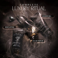 Giverny Black Diamond 3 pcs Gift Set 100 ml Body Lotion, 100 ml Eau De Parfum, 100 ml Shower Gel 4pc Set + 1 Full Size Product Worth 25% Value Free