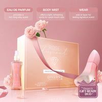 Giverny Rose Diamond 2 pcs Gift Set 100 ML Eau De Parfum, 100 ml Body Mist 4pc Set + 1 Full Size Product Worth 25% Value Free