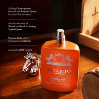 INSIGNIA ARGENTO Eau De Toilette 100ml 4pc Set + 1 Full Size Product Worth 25% Value Free