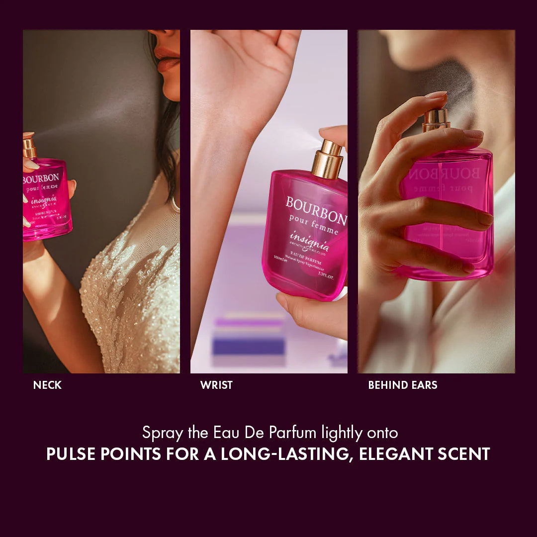 INSIGNIA BOURBON Pour Homme Eau De Parfum 100ml 4pc Set + 1 Full Size Product Worth 25% Value Free