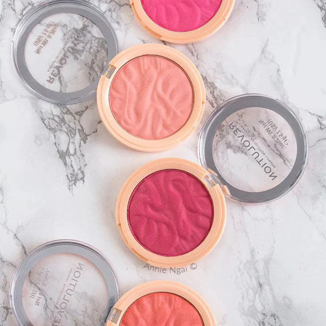 Makeup Revolution Reloaded Blusher Rhubarb Custard 4pc Set + 1 Full Size Product Worth 25% Value Free
