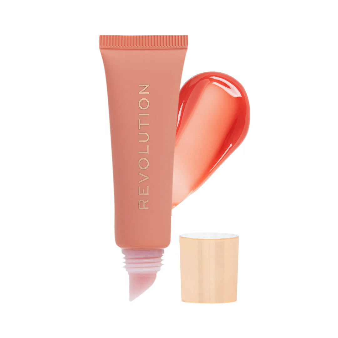 Revolution Juicy Peptide Lip Balm Nude Spice 4pc Set + 1 Full Size Product Worth 25% Value Free