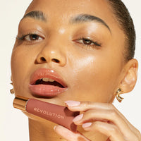 Revolution Juicy Peptide Lip Balm Nude Latte 4pc Set + 1 Full Size Product Worth 25% Value Free