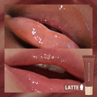 Revolution Juicy Peptide Lip Balm Nude Latte 4pc Set + 1 Full Size Product Worth 25% Value Free
