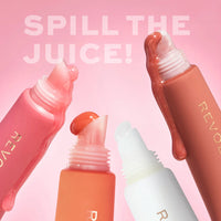 Revolution Juicy Peptide Lip Balm Clear Ice 4pc Set + 1 Full Size Product Worth 25% Value Free