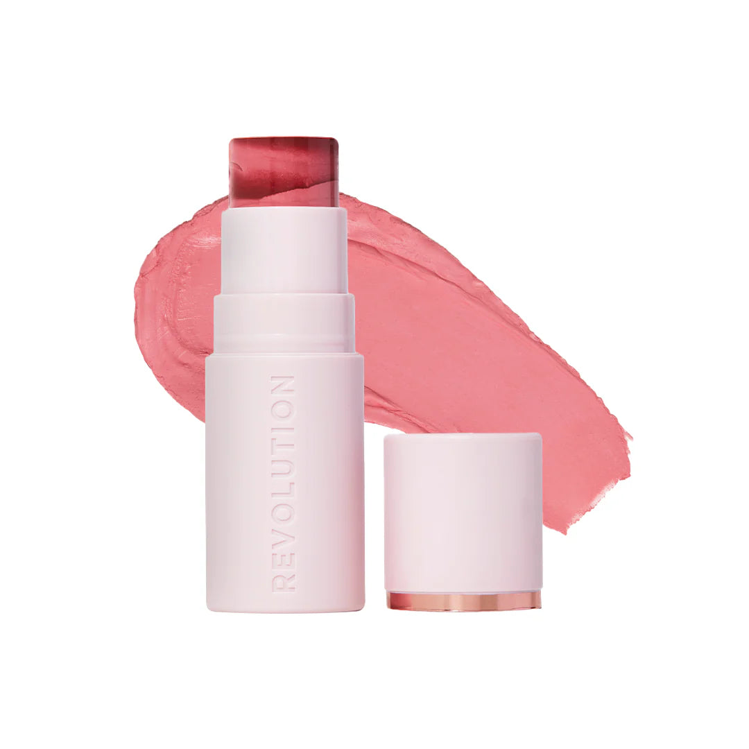 Makeup Revolution Skin Silk Marble Blush Stick Sundown Spice 4pc Set + 1 Full Size Product Worth 25% Value Free