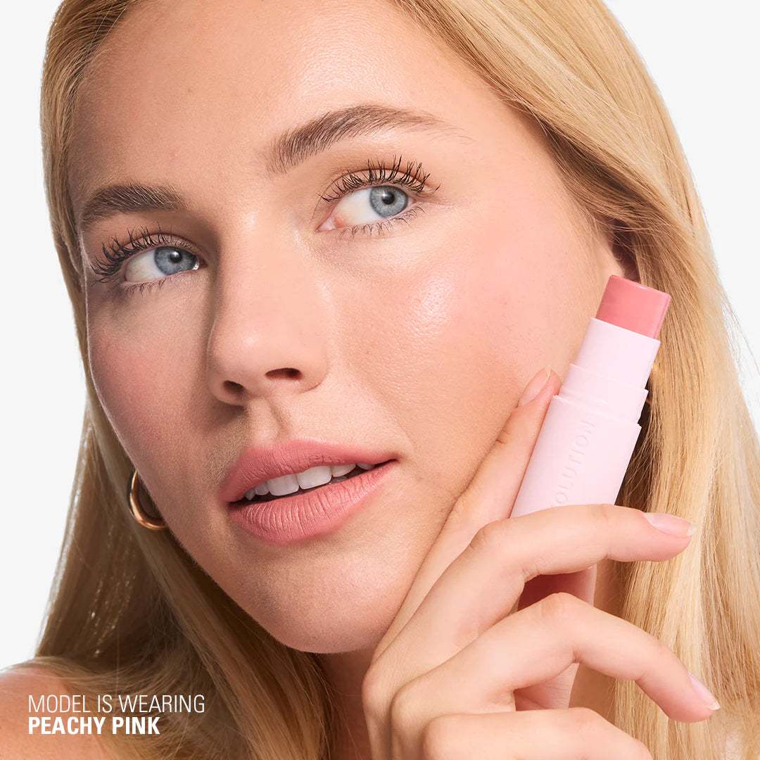 Makeup Revolution Skin Silk Marble Blush Stick Peachy Pink 4pc Set + 1 Full Size Product Worth 25% Value Free