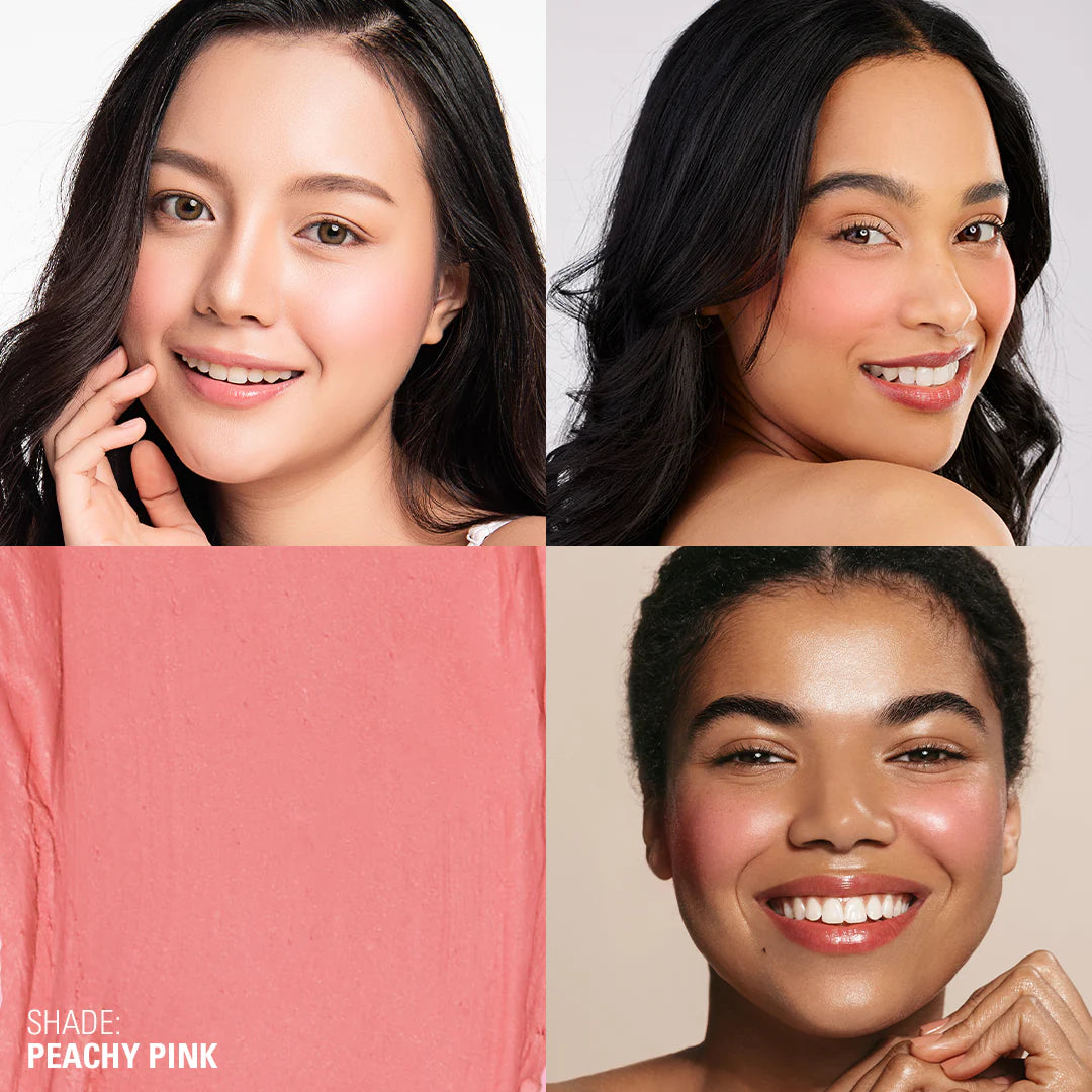 Makeup Revolution Skin Silk Marble Blush Stick Peachy Pink 4pc Set + 1 Full Size Product Worth 25% Value Free