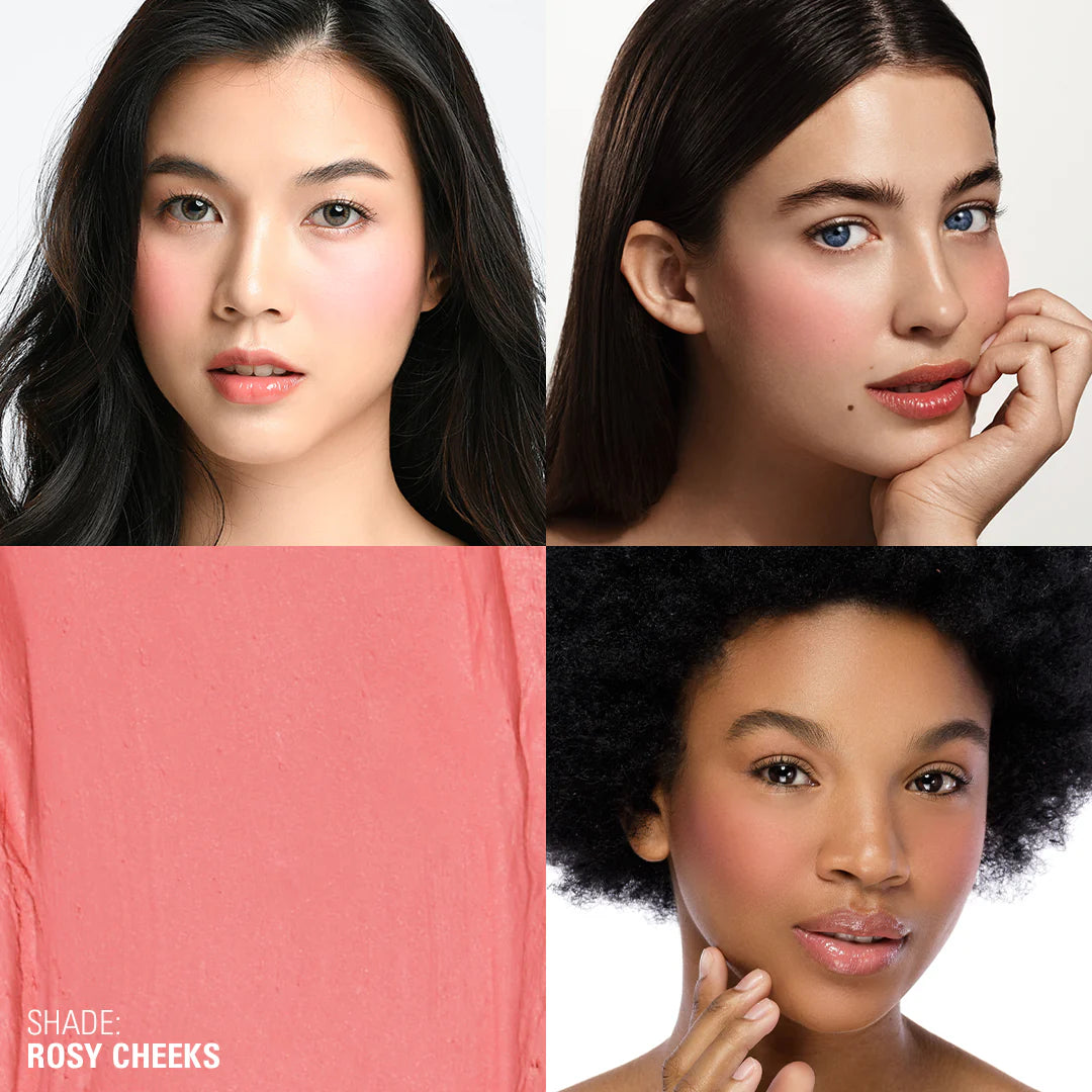 Makeup Revolution Skin Silk Marble Blush Stick Rosy Cheeks 4pc Set + 1 Full Size Product Worth 25% Value Free