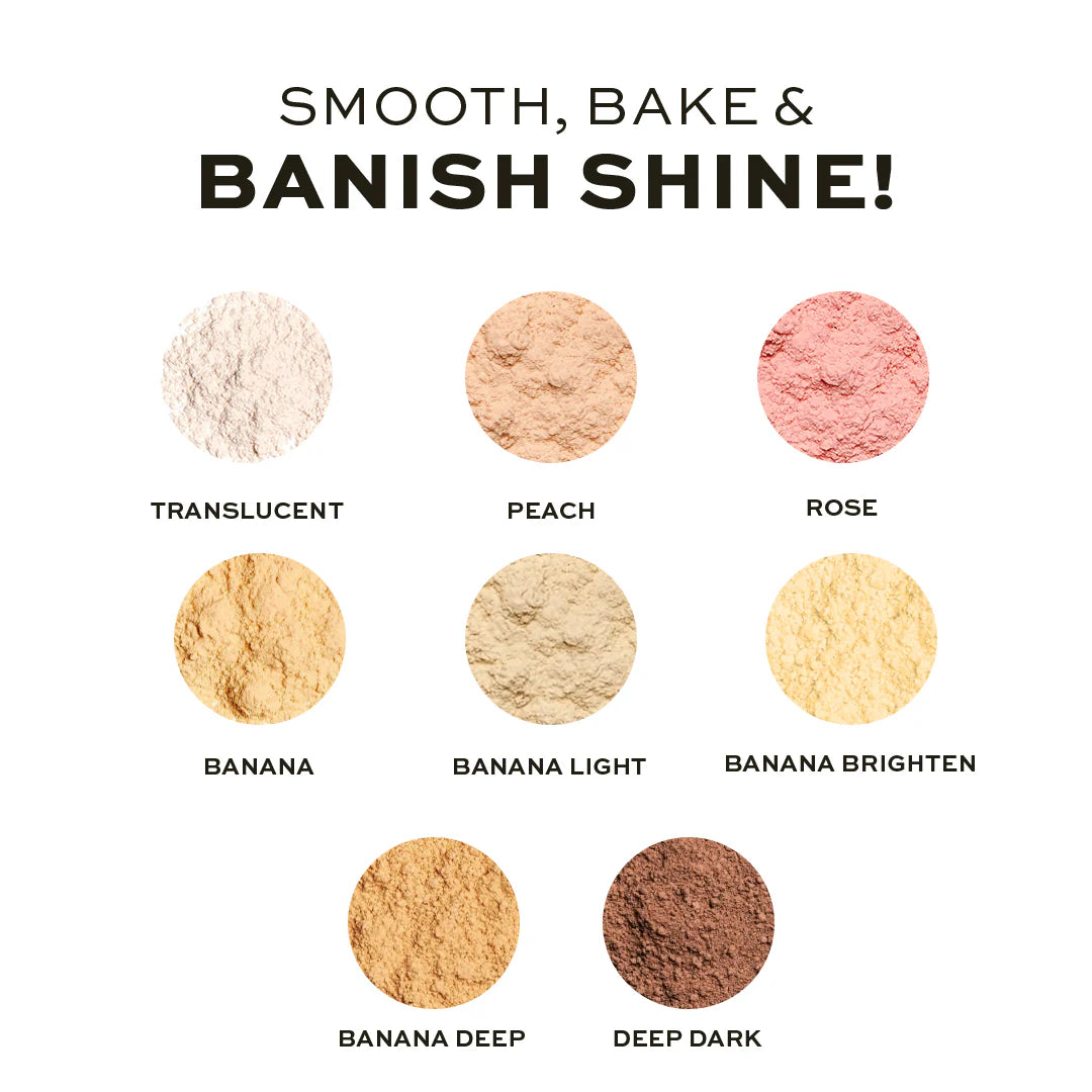 Makeup Revolution Loose Baking Powder Peach 4pc Set + 1 Full Size Product Worth 25% Value Free