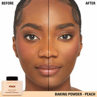 Makeup Revolution Loose Baking Powder Peach 4pc Set + 1 Full Size Product Worth 25% Value Free
