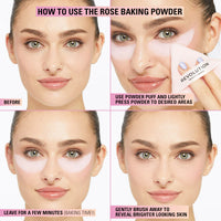 Revolution Loose Baking Powder Rose 4pc Set + 1 Full Size Product Worth 25% Value Free