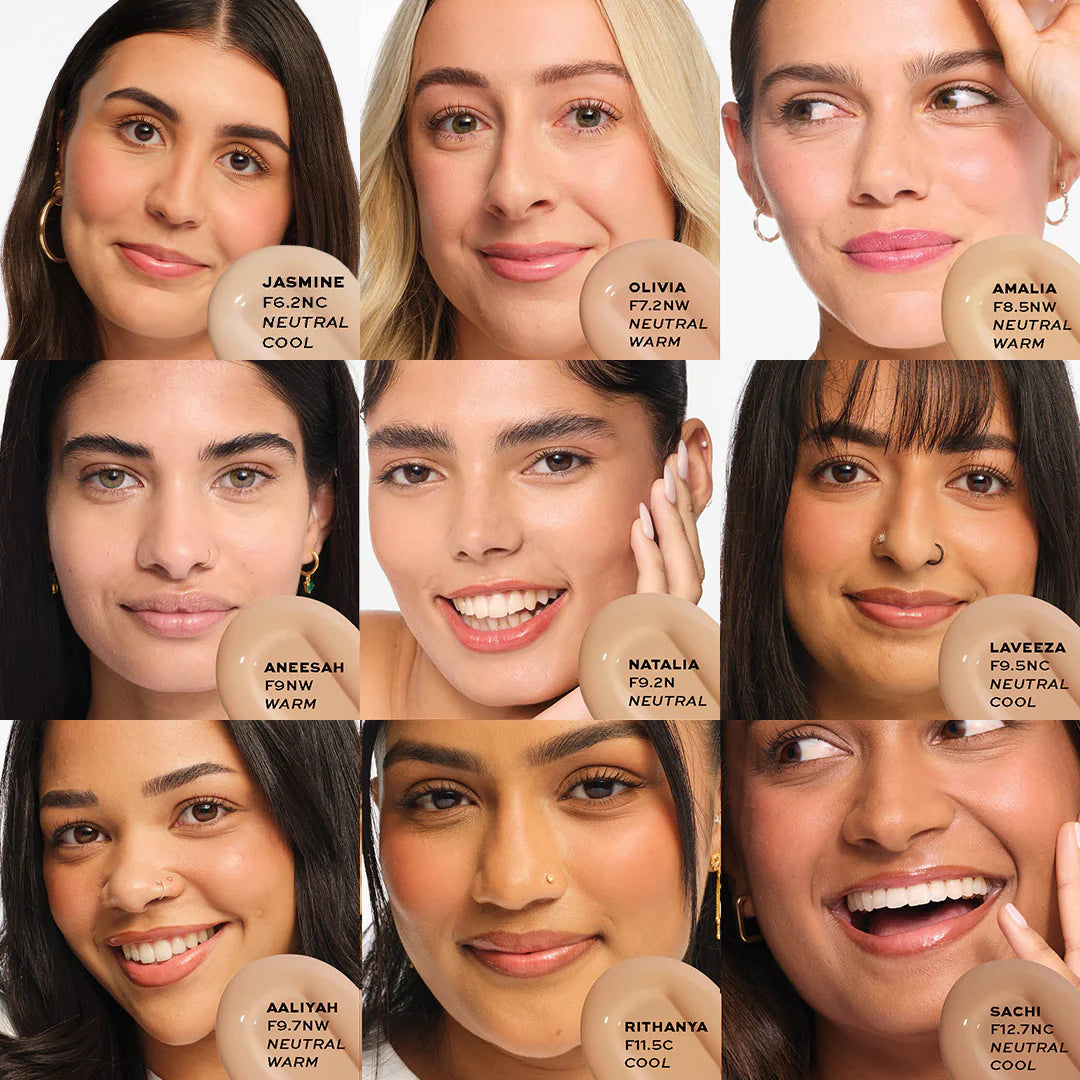 Makeup Revolution Skin Silk Serum Foundation F6.2 NC 4pc Set + 1 Full Size Product Worth 25% Value Free