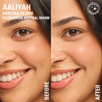 Makeup Revolution Skin Silk Serum Foundation F9.7W 4pc Set + 1 Full Size Product Worth 25% Value Free