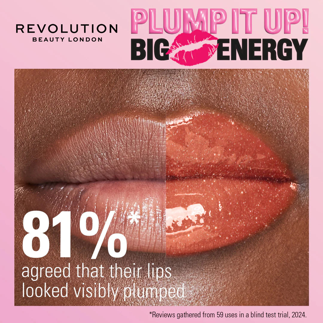 Makeup Revolution Pout Bomb Shimmer Gloss Nude Glow 4pc Set + 1 Full Size Product Worth 25% Value Free