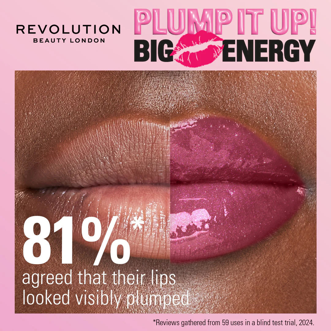 Makeup Revolution Pout Bomb Shimmer Gloss Berry Lustre 4pc Set + 1 Full Size Product Worth 25% Value Free