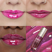 Makeup Revolution Pout Bomb Shimmer Gloss Berry Lustre 4pc Set + 1 Full Size Product Worth 25% Value Free
