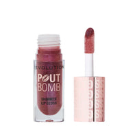 Makeup Revolution Pout Bomb Shimmer Gloss Berry Lustre 4pc Set + 1 Full Size Product Worth 25% Value Free