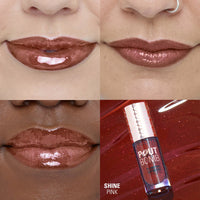 Makeup Revolution Pout Bomb Shimmer Gloss Chocolate Sparkle 4pc Set + 1 Full Size Product Worth 25% Value Free