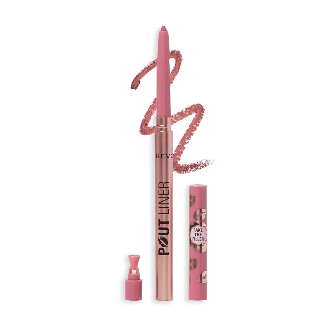 Makeup Revolution Pout Bomb Plumping Lip Liner Kiss Baby Pink 4pc Set + 1 Full Size Product Worth 25% Value Free