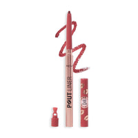 Makeup Revolution Pout Bomb Plumping Lip Liner Burnt Cherry Red 4pc Set + 1 Full Size Product Worth 25% Value Free