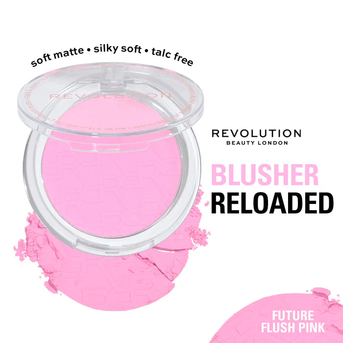 Revolution Blusher Reloaded Future Flush Pink 4pc Set + 1 Full Size Product Worth 25% Value Free