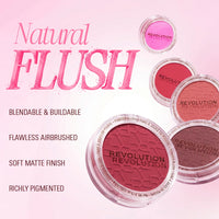Revolution Blusher Reloaded Berry Bandit Pink 4pc Set + 1 Full Size Product Worth 25% Value Free