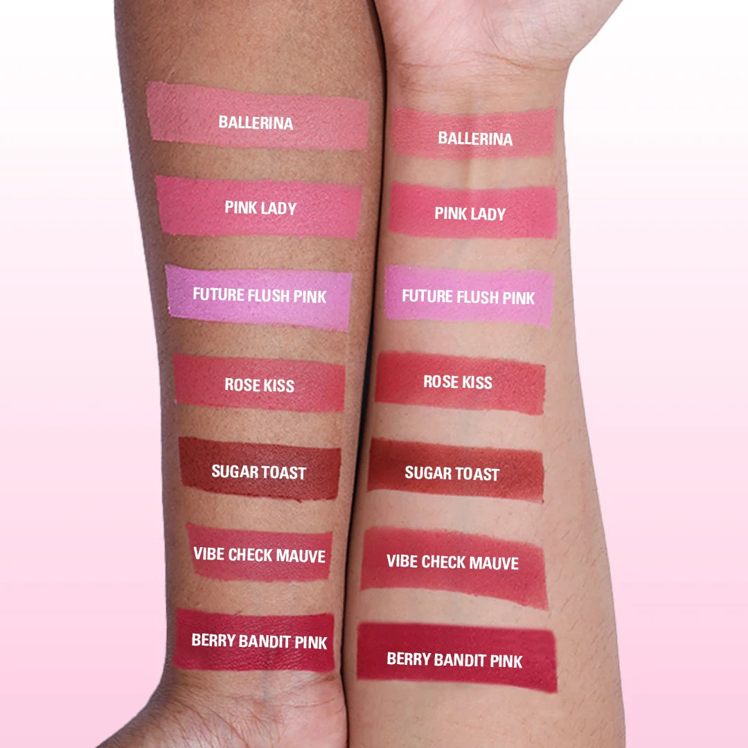 Revolution Blusher Reloaded Berry Bandit Pink 4pc Set + 1 Full Size Product Worth 25% Value Free