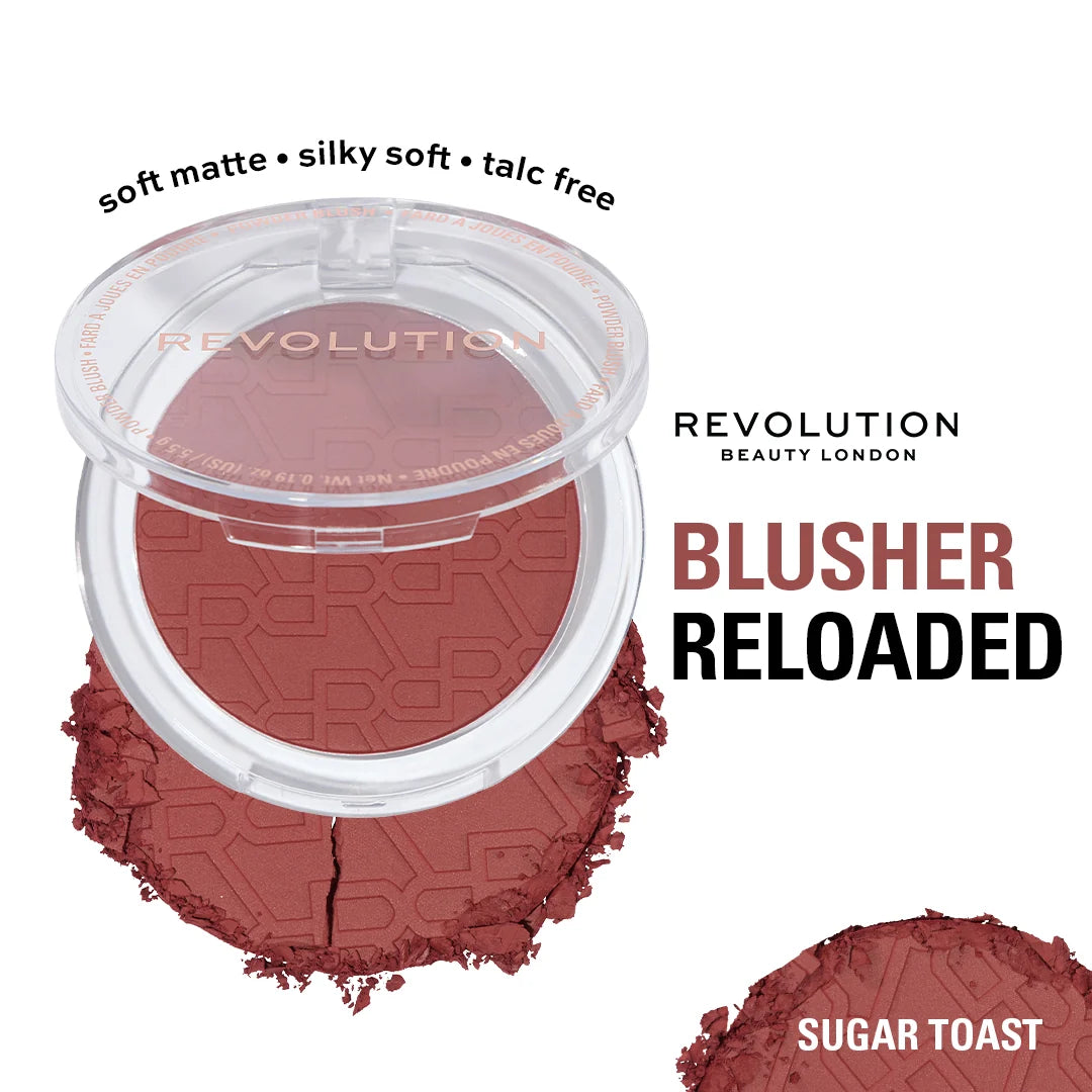 Revolution Blusher Reloaded Sugar Toast 4pc Set + 1 Full Size Product Worth 25% Value Free