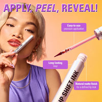 Makeup Revolution Lip Shift Ink Peel Off Lipliner Stain Nude Talk 4pc Set + 1 Full Size Product Worth 25% Value Free